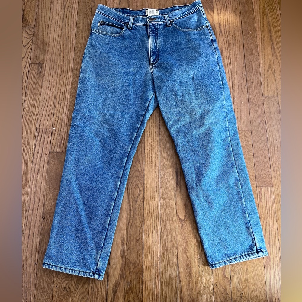 L.L. Bean Classic Fit Fleece Lined Blue Jeans